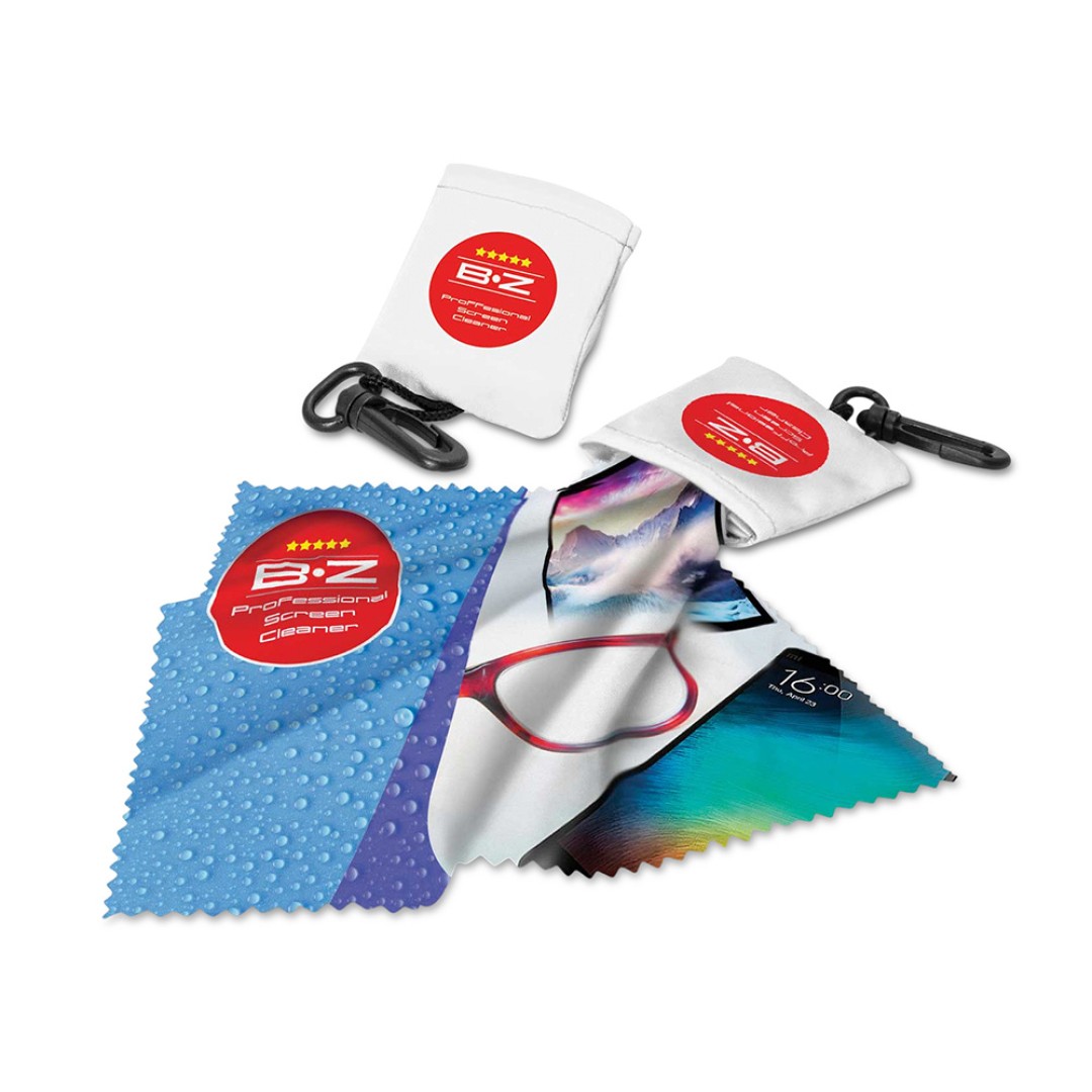 Очищающая салфетка в чехле с возможностью полноцветной печати