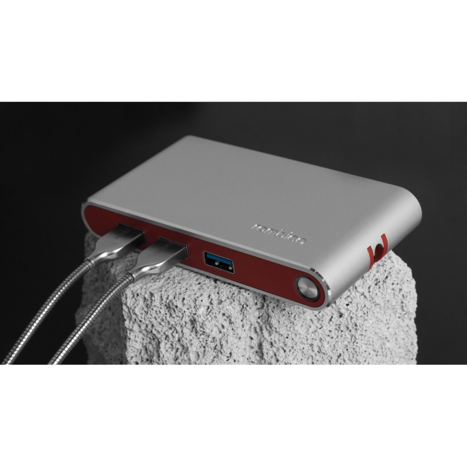 Хаб USB Rombica Type-C Hermes Red (Р)