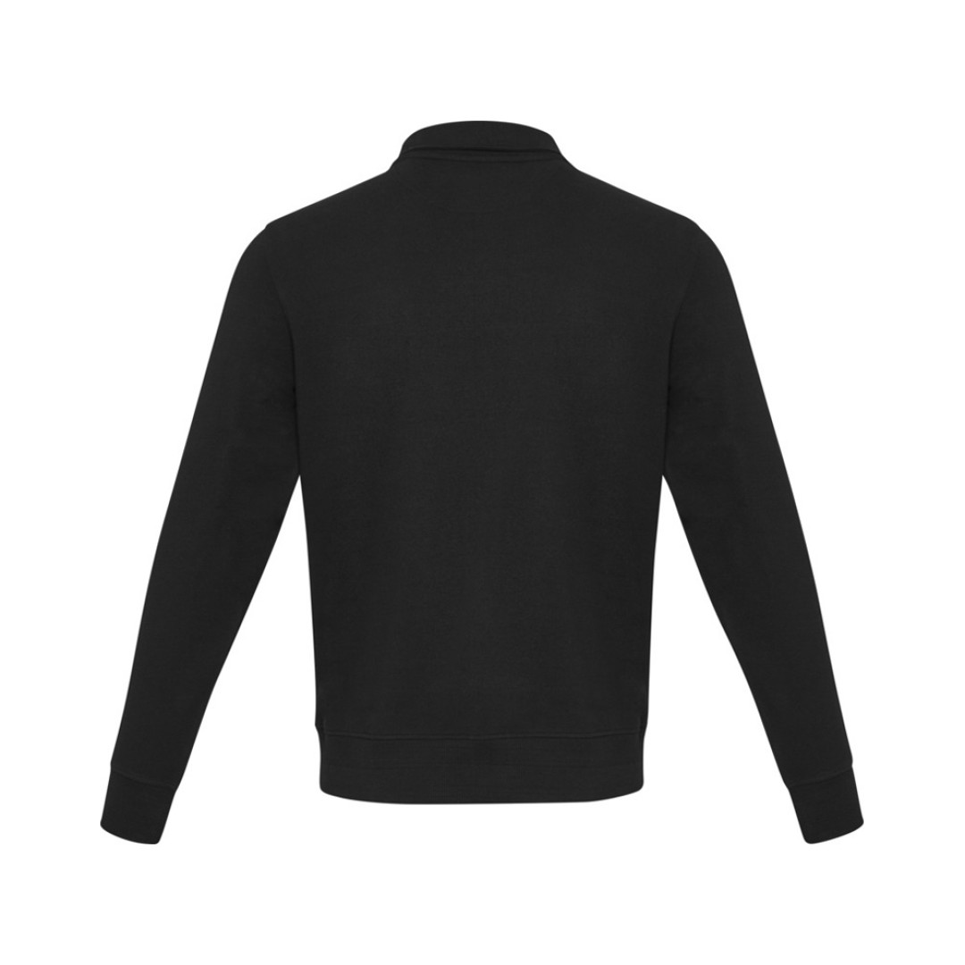 Tin унисекс-свитер с молнией из переработанных материалов Aware™ - сплошной черный