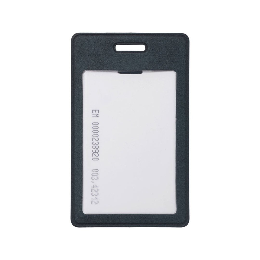 Вертикальный чехол для пропуска из экокожи "Alicante", темно-синий