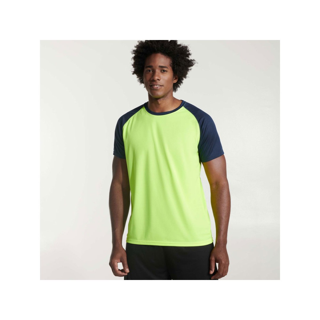Спортивная футболка "Indianapolis" мужская, неоновый желтый/нэйви