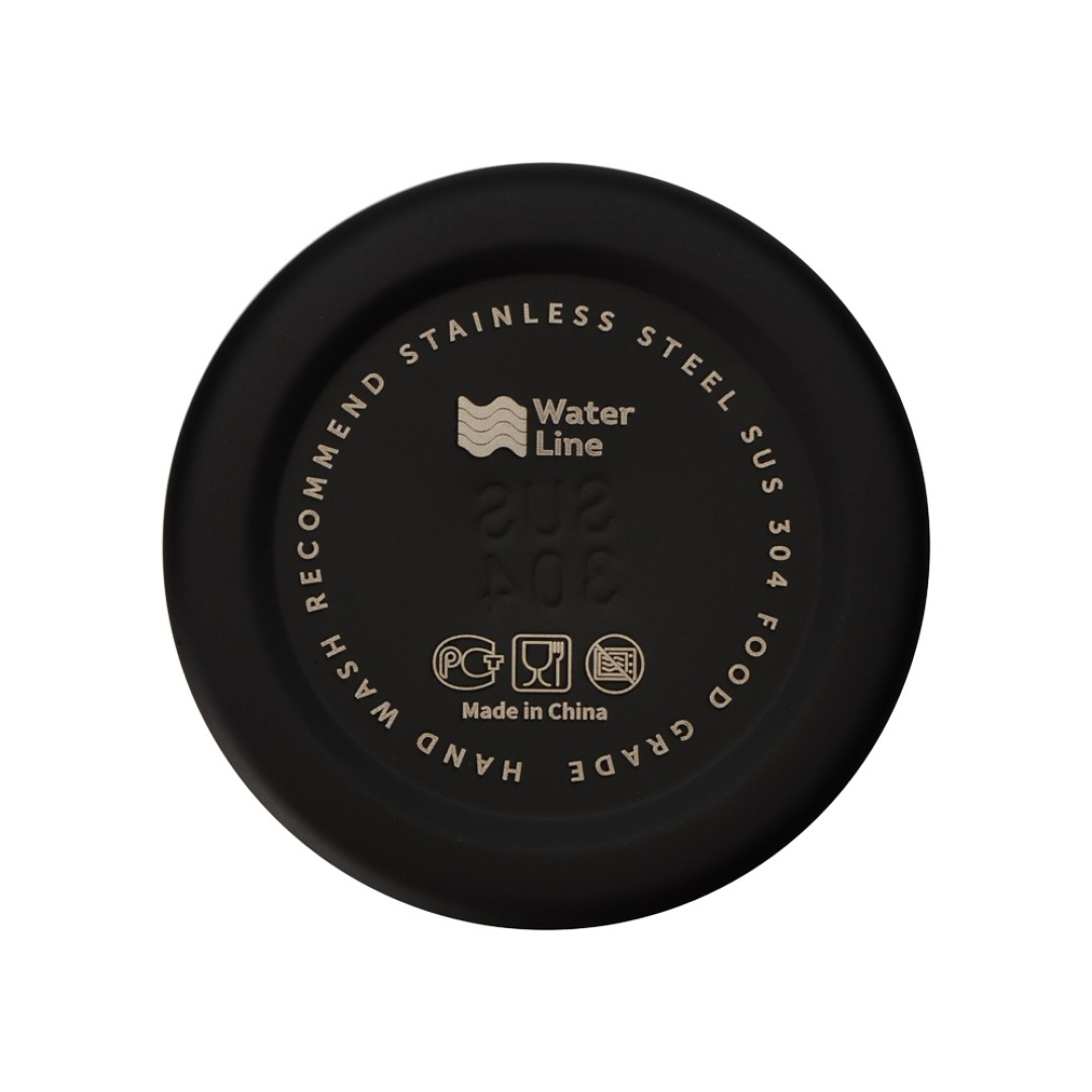 Стальная бутылка "Rely", 650 мл, черный матовый (P)