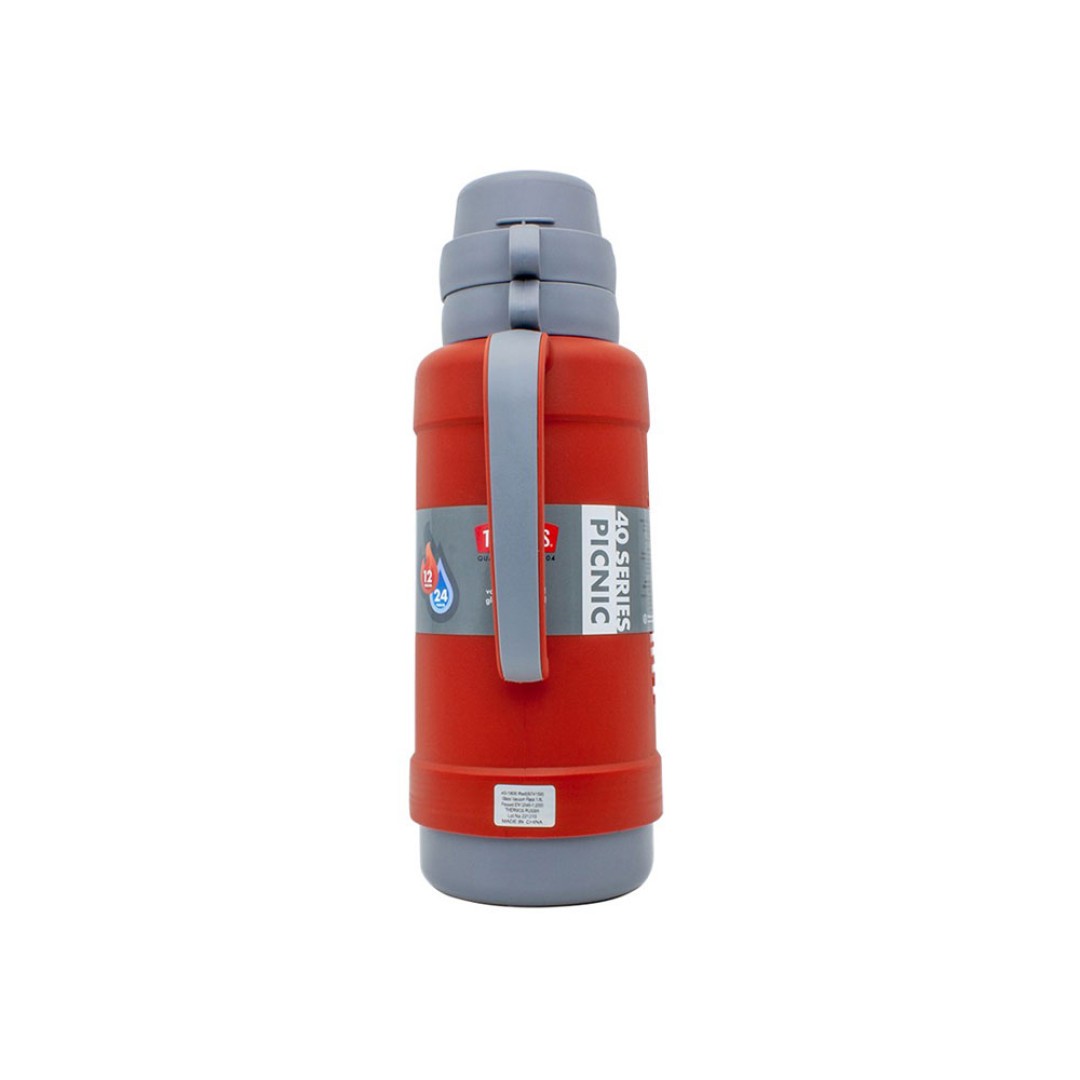 Термос со стеклянной колбой тм THERMOS PICNIC 40 Series Red 1,8L
