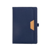 Блокнот А5 из RPET "Harvey", 80 листов FSC бумага, синий