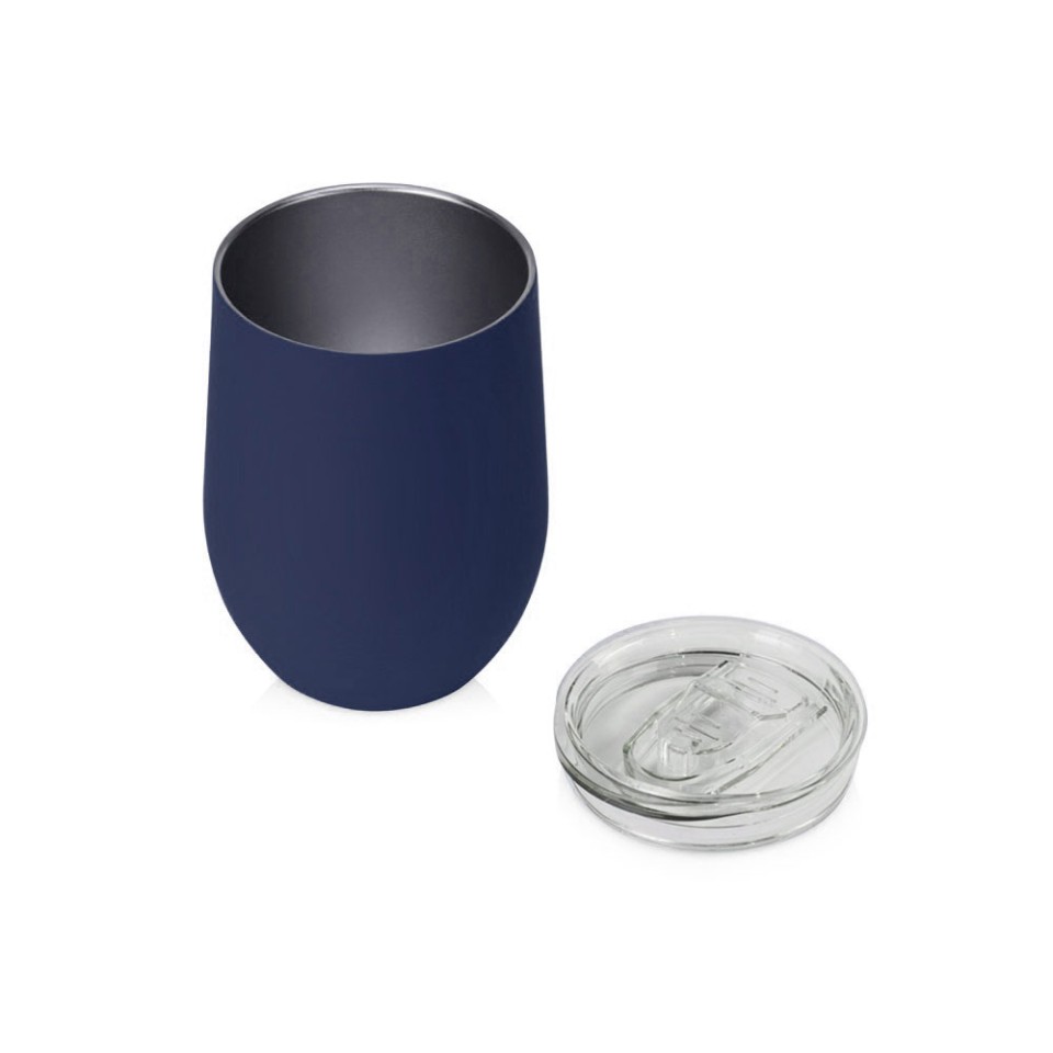 Термокружка "Vacuum mug C1", soft touch, 370мл, темно-синий