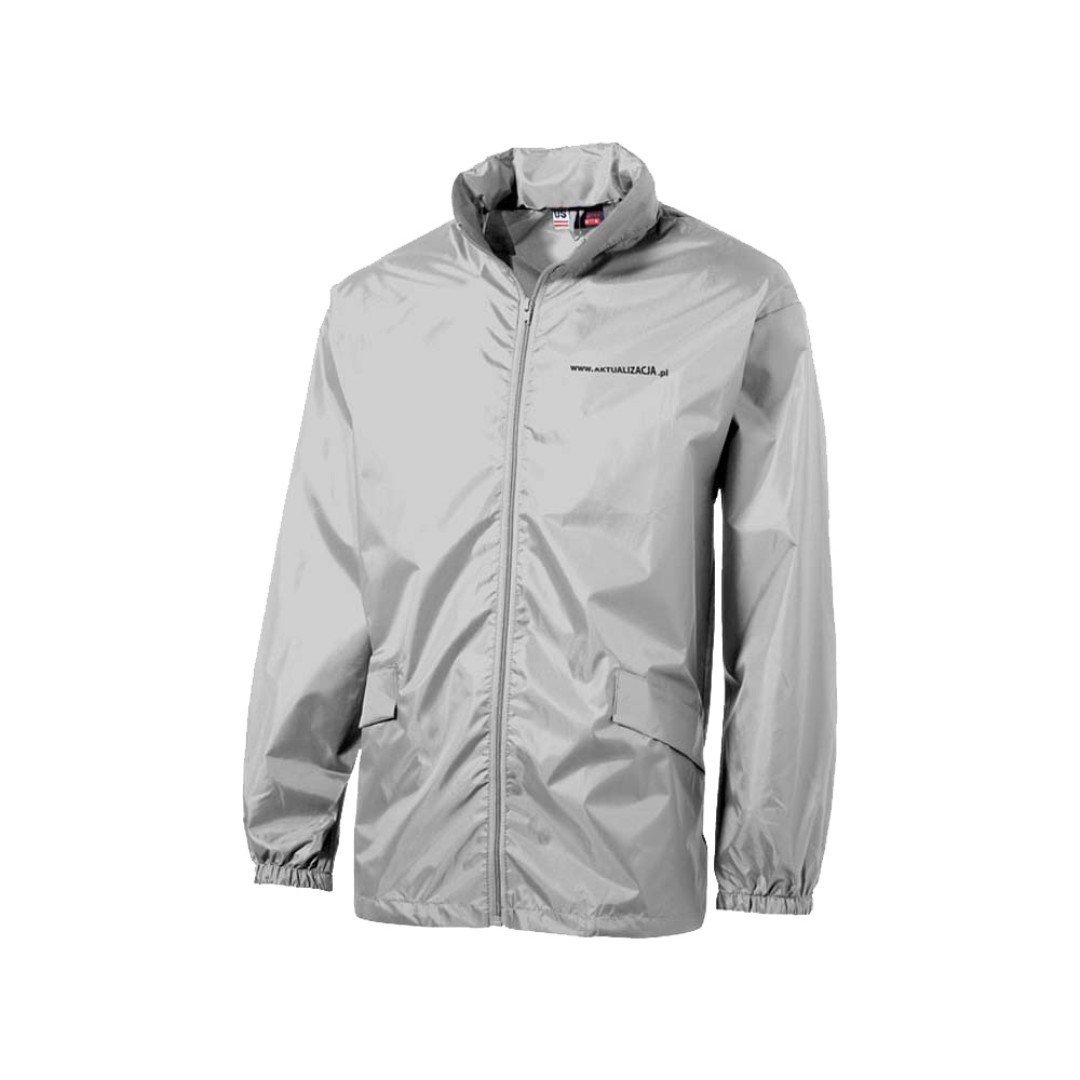Ветровка "Miami" мужская с чехлом, серебристый