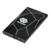 Портативное беспроводное зарядное устройство "Geo Wireless", 5000 mAh, черный