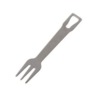 Мультиинструмент с ножом и вилкой "Hungry", черный