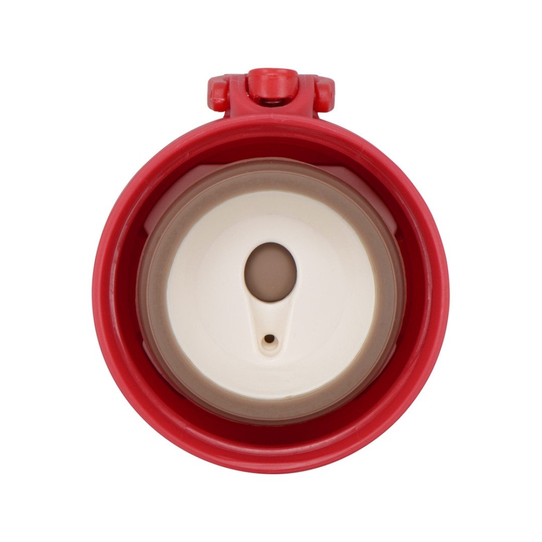 Вакуумная термокружка «Хот» 470мл, серый/красный