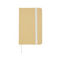 Reed блокнот формата А6 из переработанного материала в твердой обложке с простыми страницами - Белый