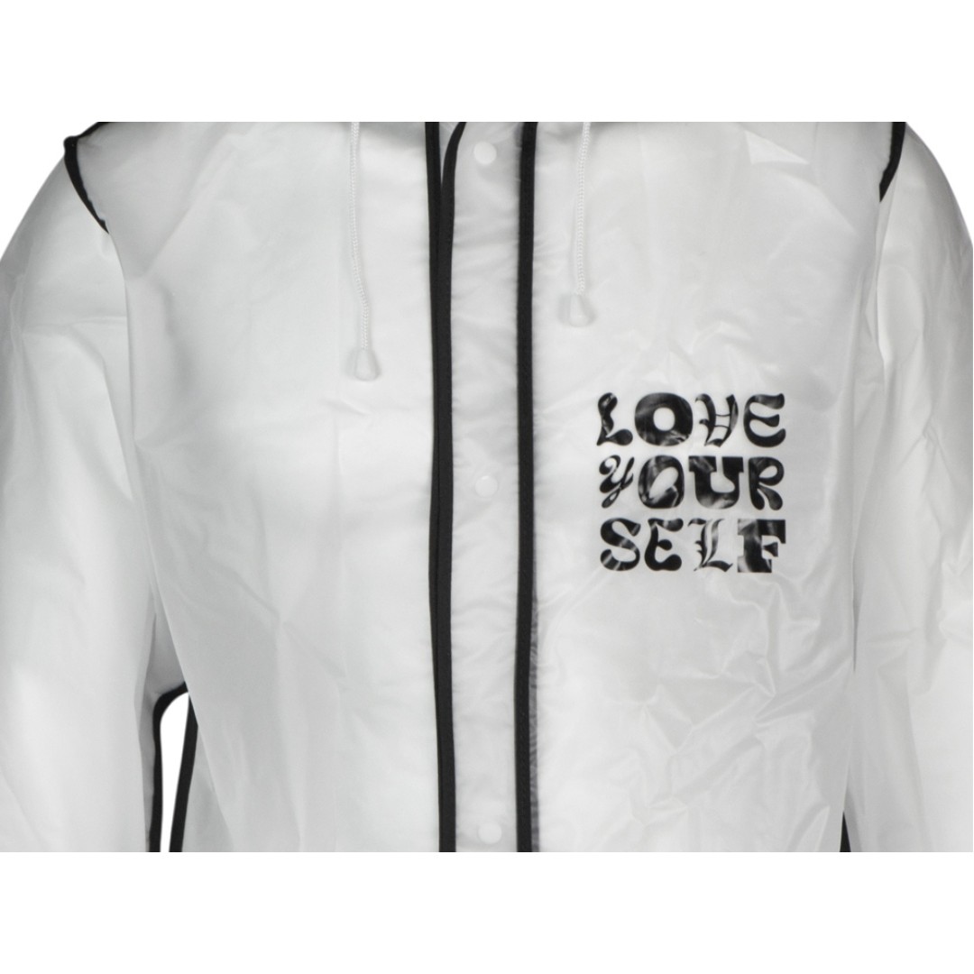 Дождевик "Providence", прозрачный/черный с чехлом (трафаретная печать)