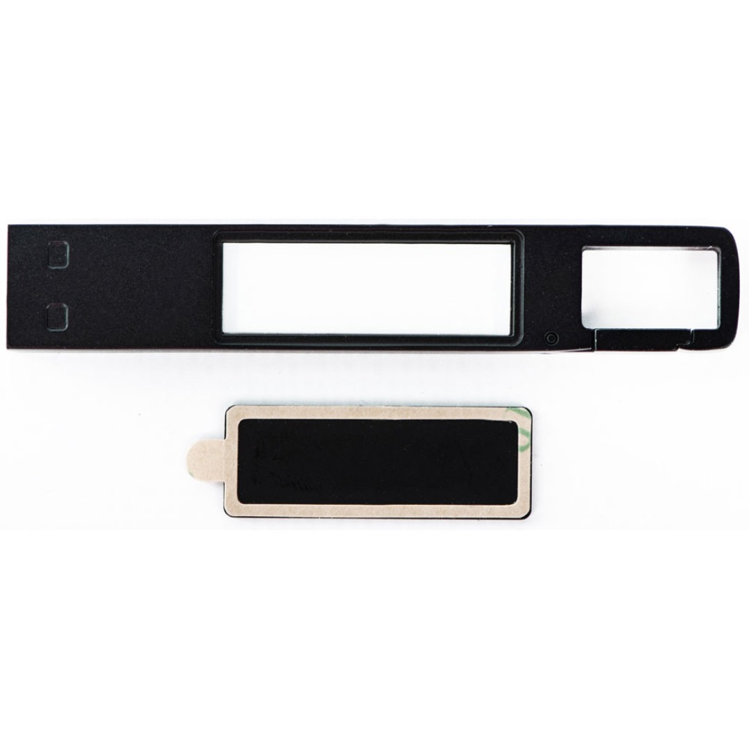 USB 2.0- флешка на 32 Гб c подсветкой логотипа «Hook LED», темно-серый, синяя подсветка