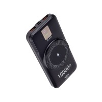 Внешний беспроводной аккумулятор «AIR», 10000 mAh, черный