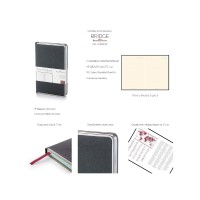 Ежедневник А5 недатированный «Bridge», синий/серебристый