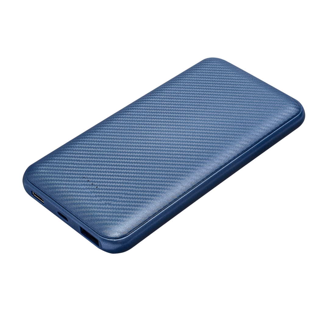 Внешний аккумулятор Carbon PB 10000 mAh, синий металлик