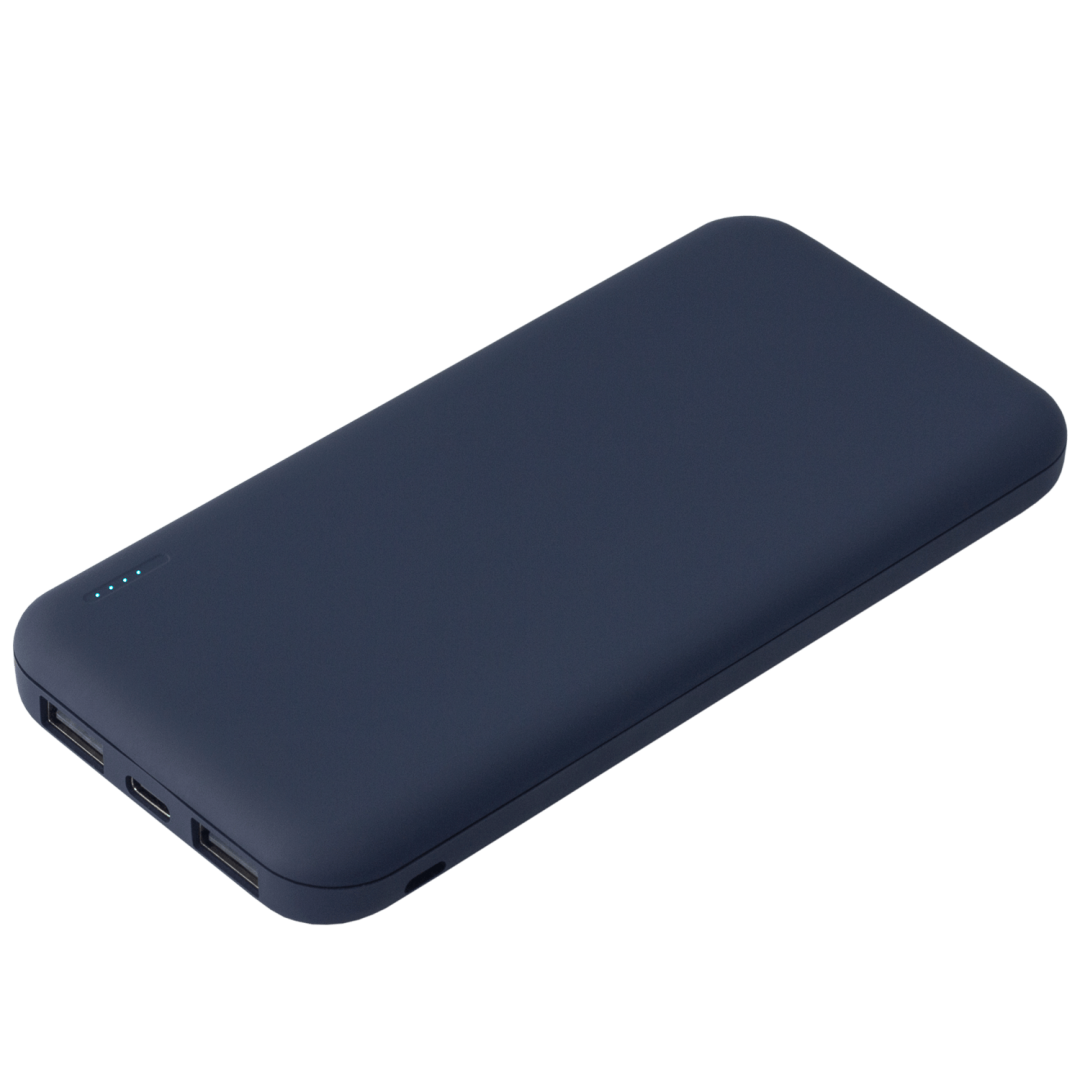 Внешний аккумулятор с подсветкой Luce 10000 mAh, синий