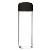 Бутылка стеклянная с двойными стенками Bianca, черная