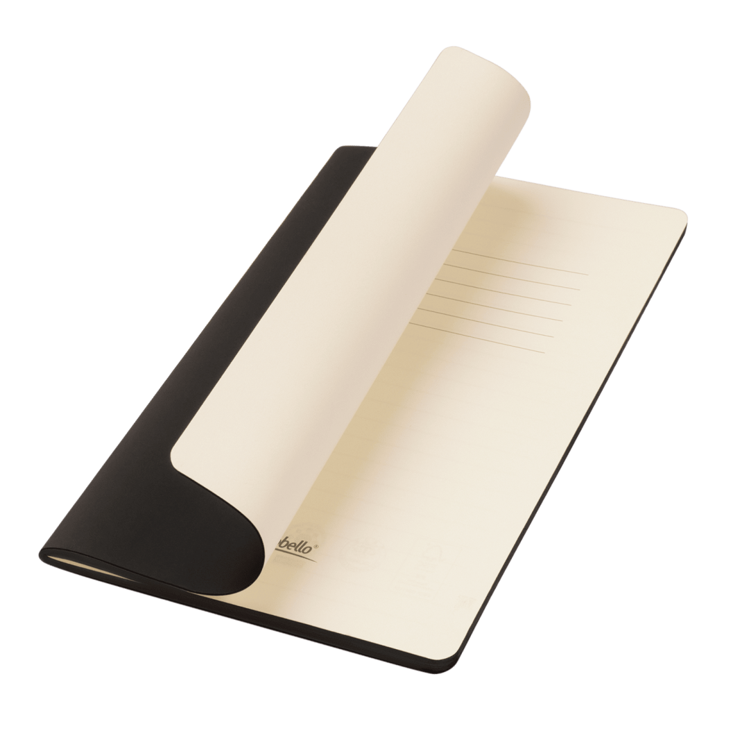 Блокнот Alpha slim, черный