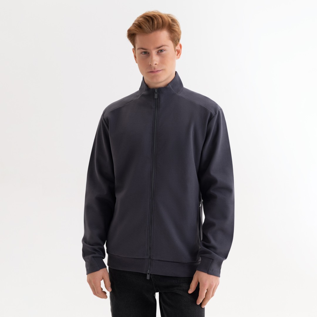 Толстовка на молнии ASTIN антрацит, размер L