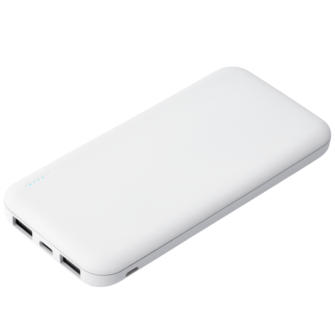 Внешний аккумулятор с подсветкой Luce 10000 mAh, белый