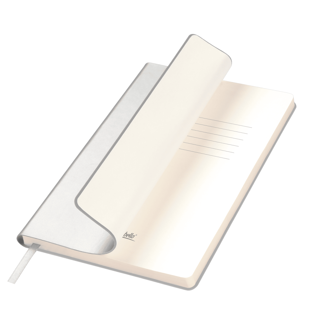 Ежедневник Spark недатированный, серебряный (с упаковкой, со стикерами)