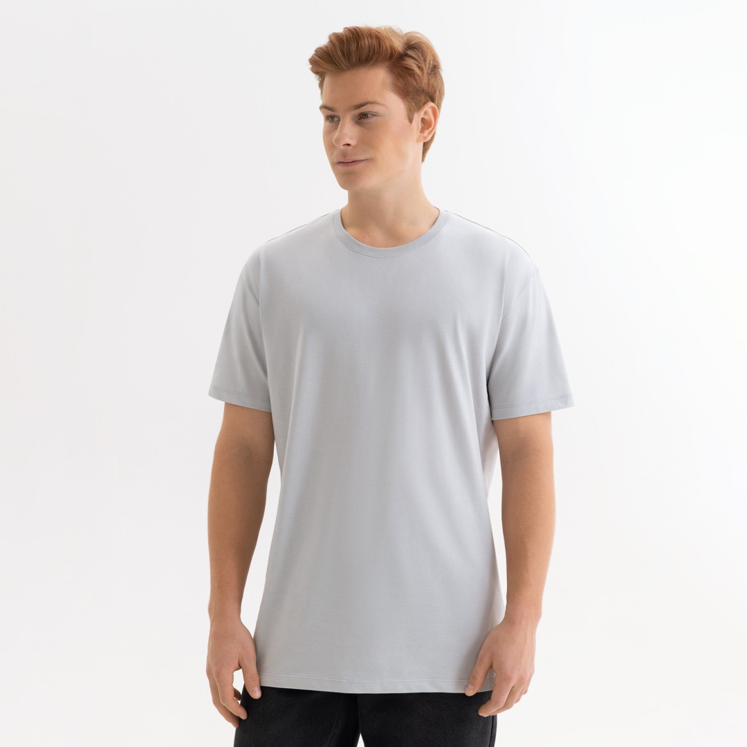 Футболка унисекс KRIS, 150 гр., светло-серая, размер M