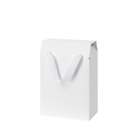 Подарочная коробка-пакет универсальная малая, белая