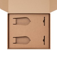 Доп. ложемент под 2 бокала для шампанского (для рифленого стекла) в универсальную коробку (арт. 21006.020)