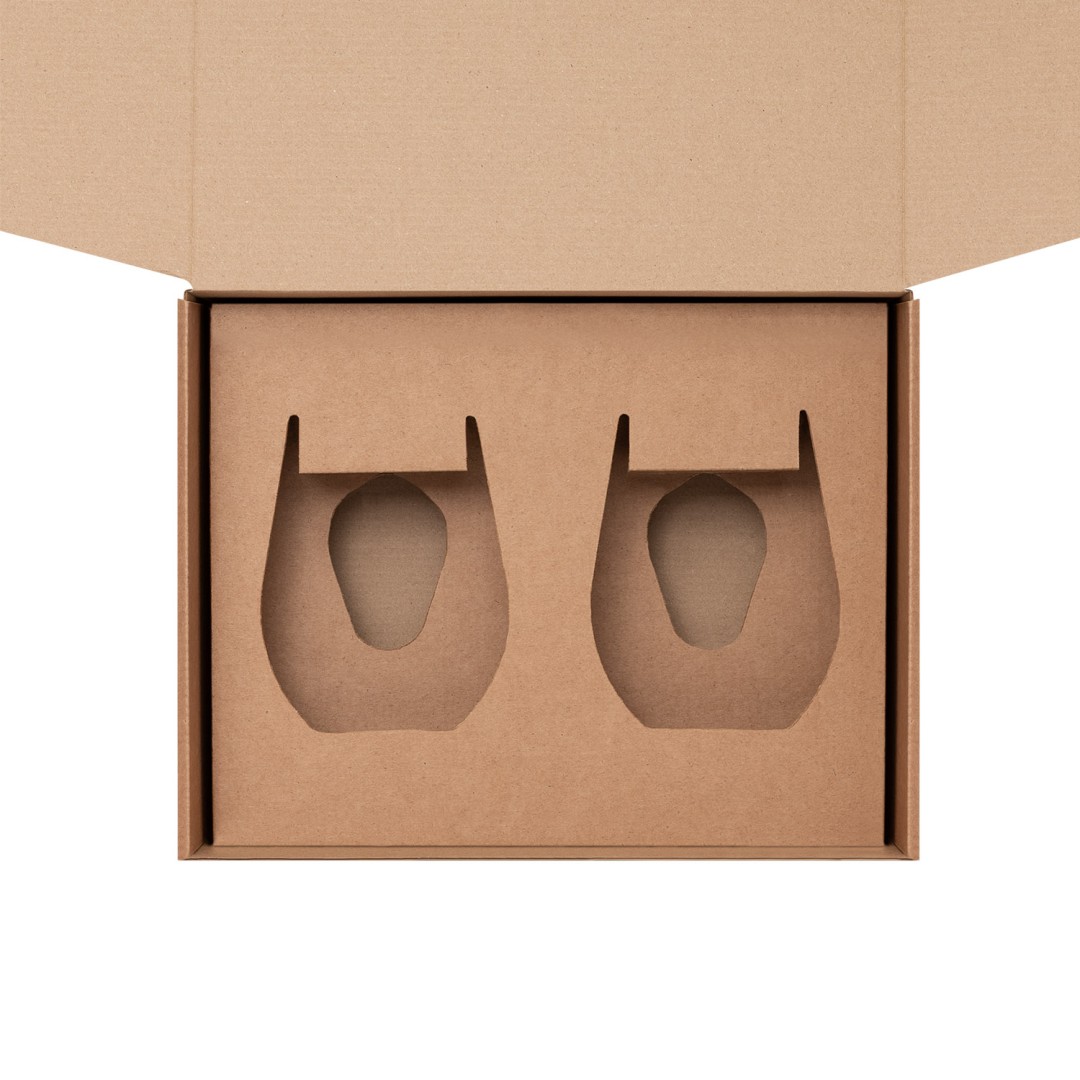 Доп. ложемент под 2 стакана для воды (для рифленого стекла) в малую коробку (арт. 21001.020)