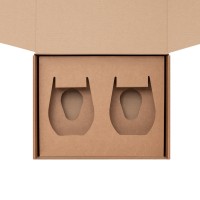 Доп. ложемент под 2 стакана для воды (для рифленого стекла) в малую коробку (арт. 21001.020)