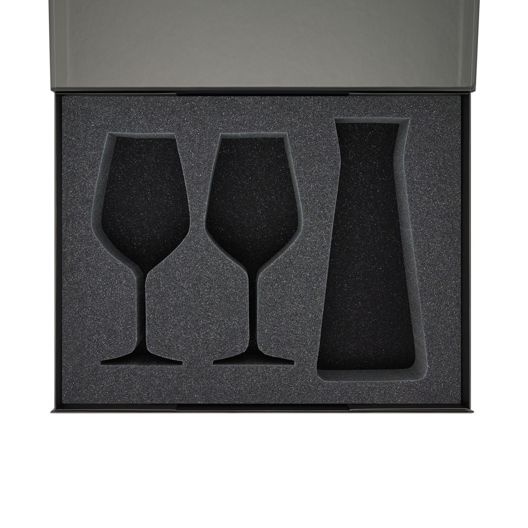 Ложемент под 2 бокала для вина + декантер в большую коробку-трансформер (арт. 695722)