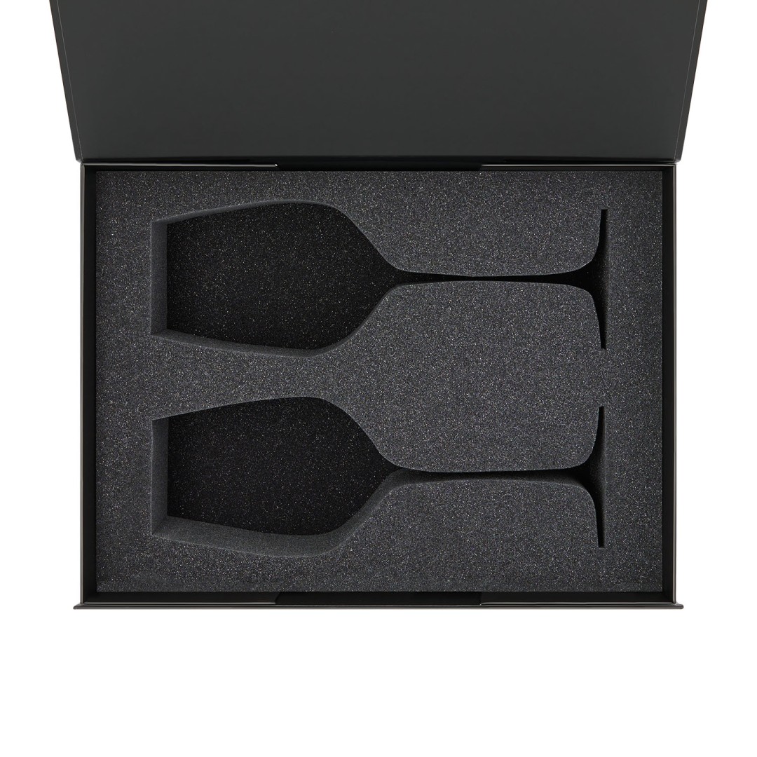 Ложемент под 2 бокала для вина (рифленое стекло) в среднюю коробку-трансформер (арт. 695721)