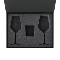 Ложемент под свечу Enigma + 2 бокала для вина в среднюю коробку-трансформер (арт. 695721)
