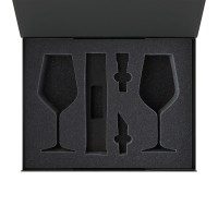 Ложемент под 2 бокала для вина + набор для вина Sacramento в большую коробку-трансформер (арт. 695722)