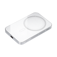 Внешний аккумулятор Artex PD 5000mAh с функцией беспроводной зарядки 15W, серебряный