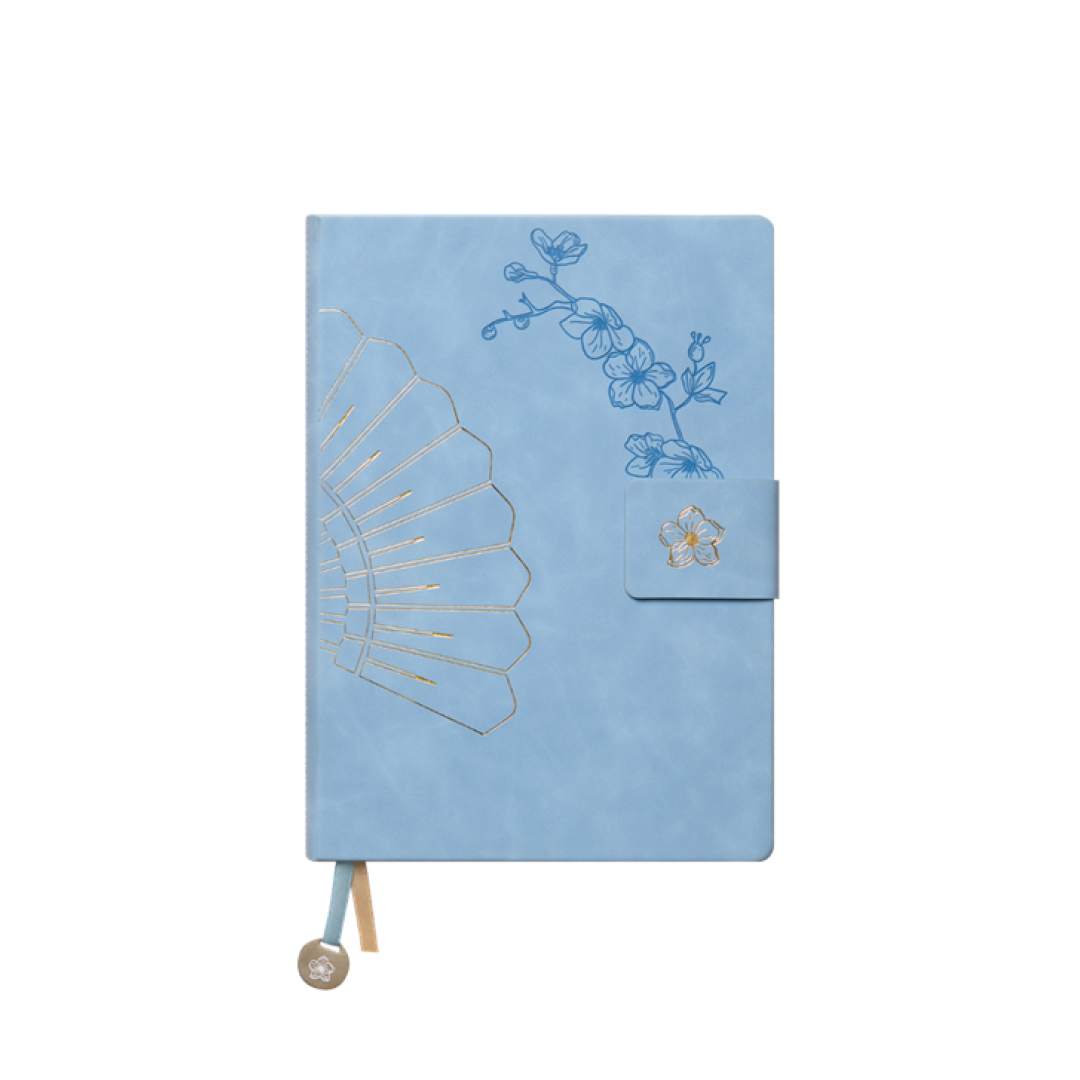 Ежедневник B2Book Medio Vertical 1/2 недатированный, голубой/бежевый