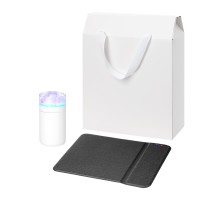 Подарочный набор Crystal, Honor, черный (увлажнитель воздуха, зарядное устройство)