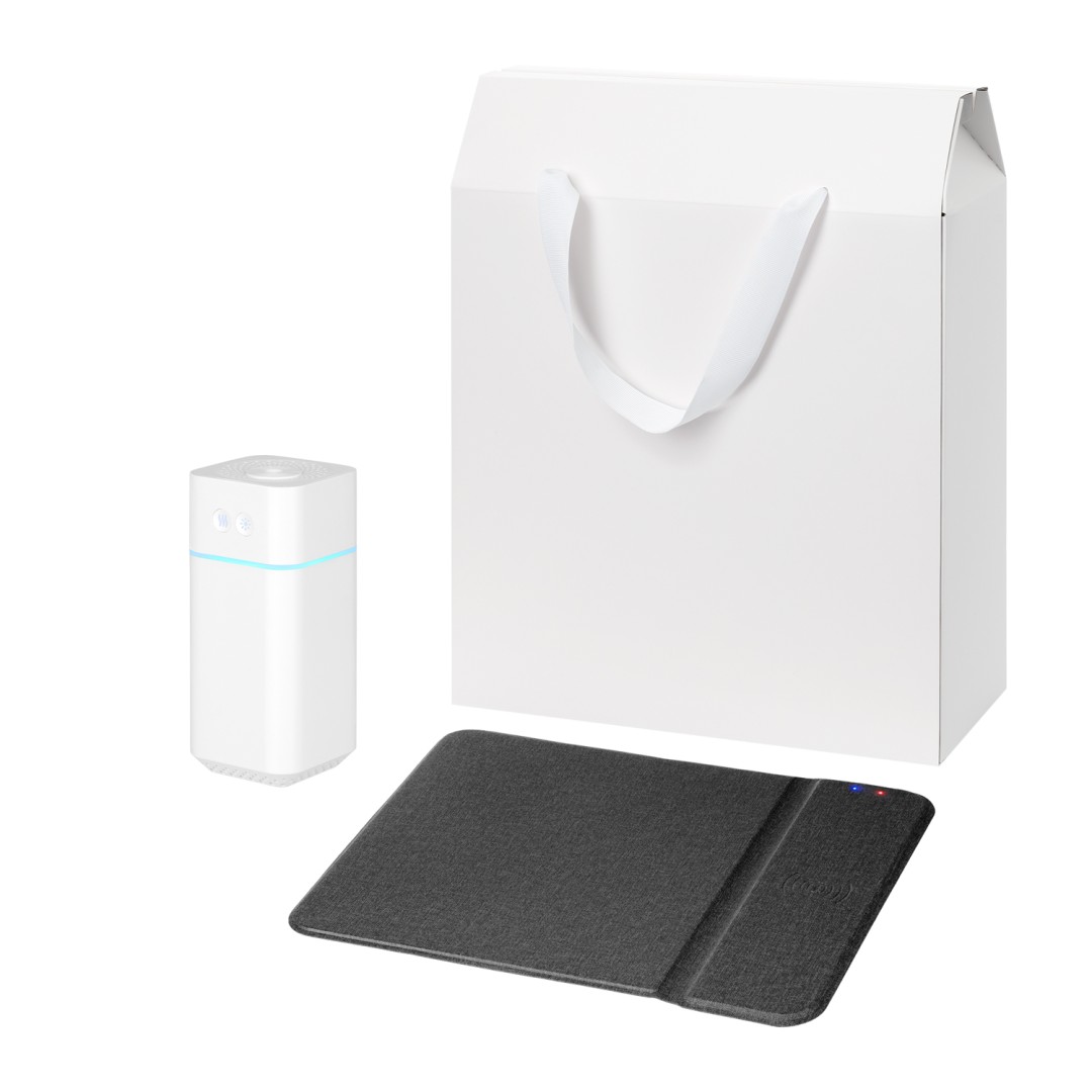Подарочный набор Cloud NEO, Ноnor, черный (увлажнитель воздуха, зарядное устройство)