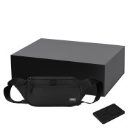 Подарочный набор Boston, Atlantis, черный (поясная сумка, аккумулятор)