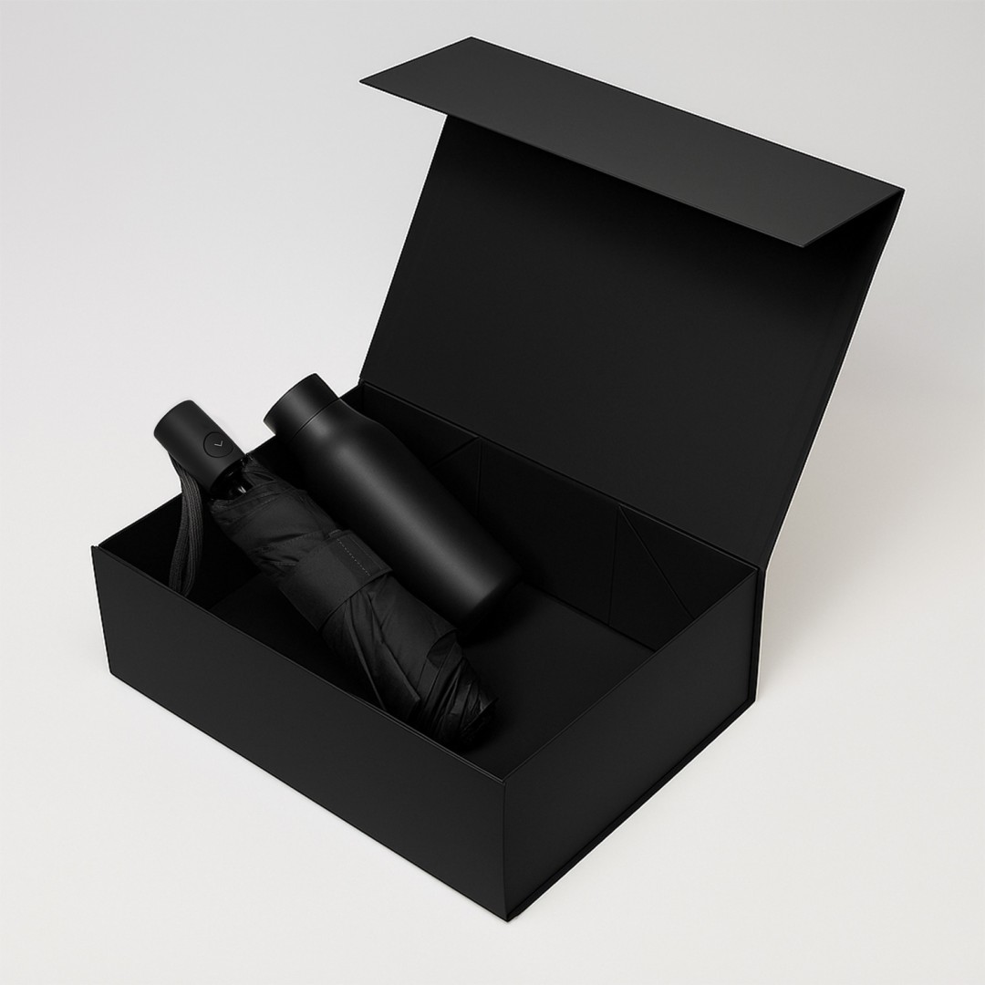 Подарочный набор Sevilla, Atlanta, черный (зонт, термобутылка)