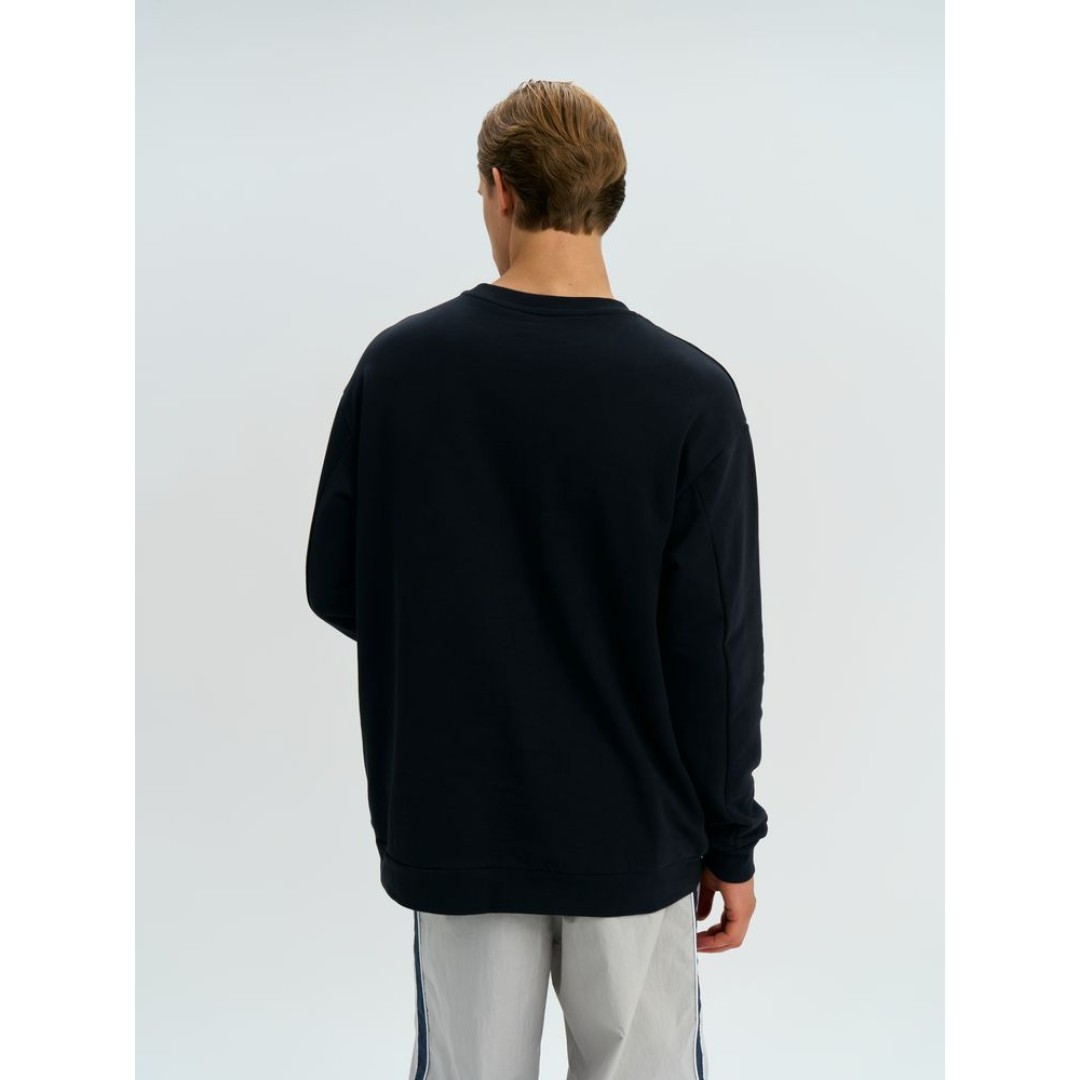 Свитшот оверсайз унисекс Omnifit, черный, размер XL/XXL