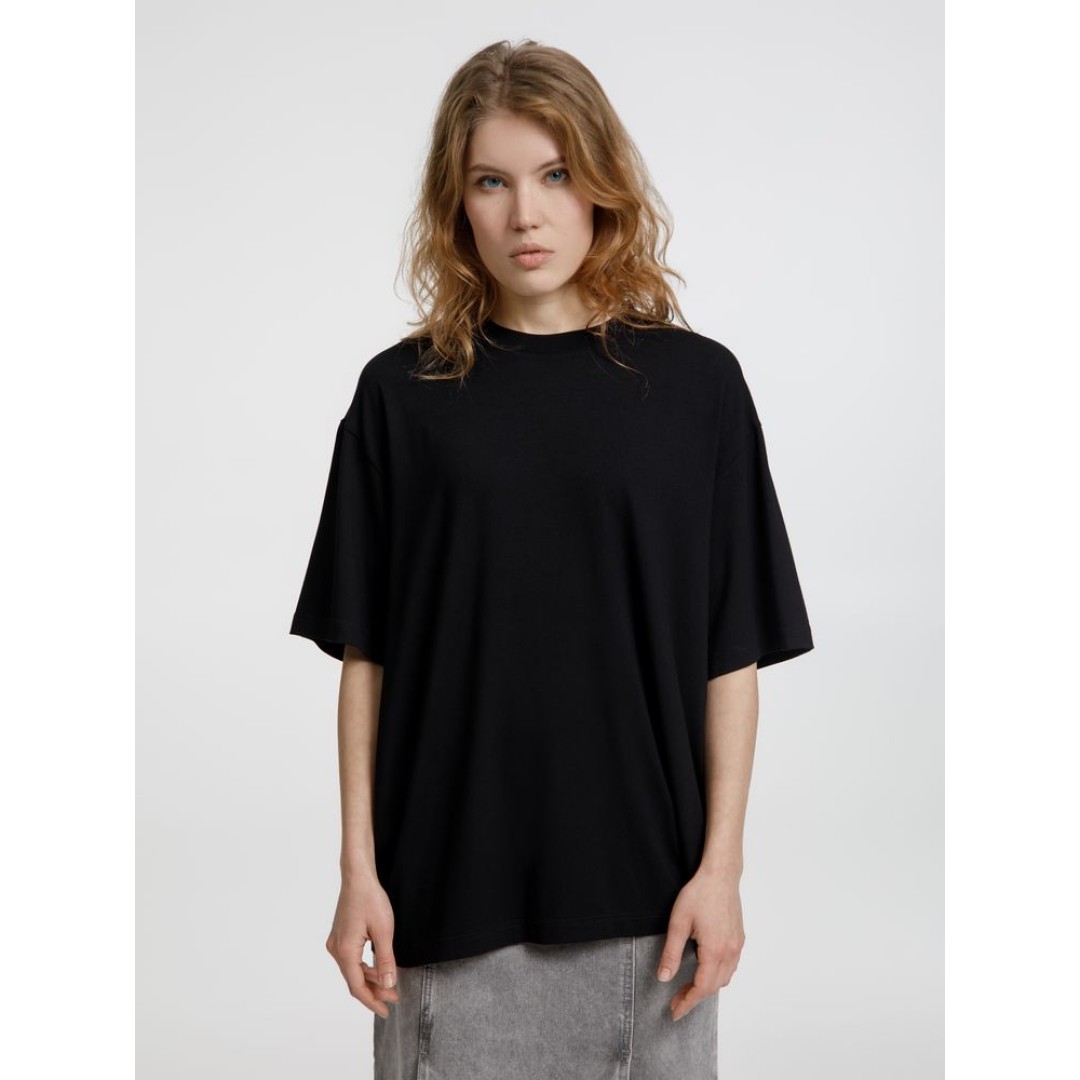 Футболка оверсайз унисекс Lavinia, черная, размер XL/XXL