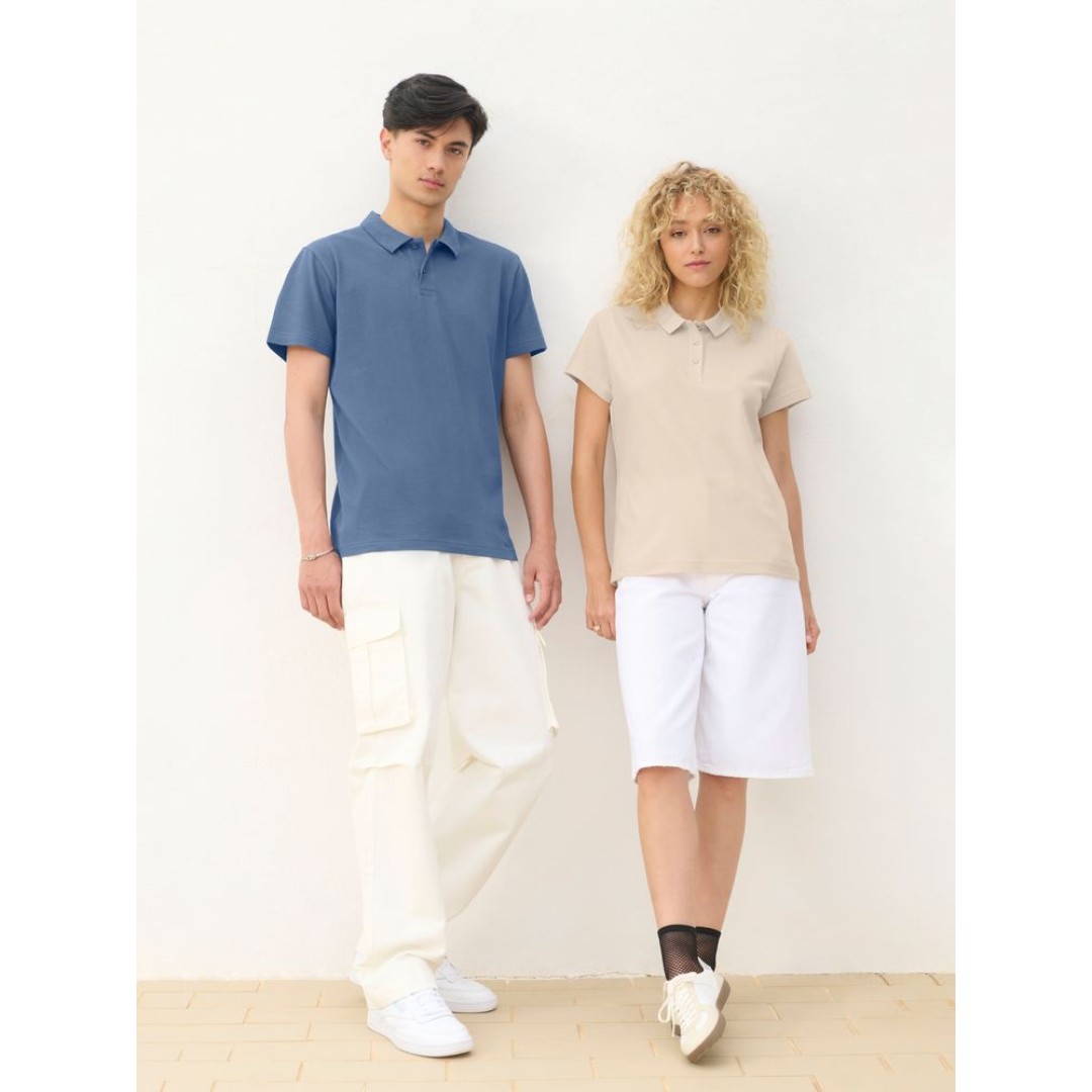 Рубашка поло женская Pulse Women, бежевая (льняная), размер M