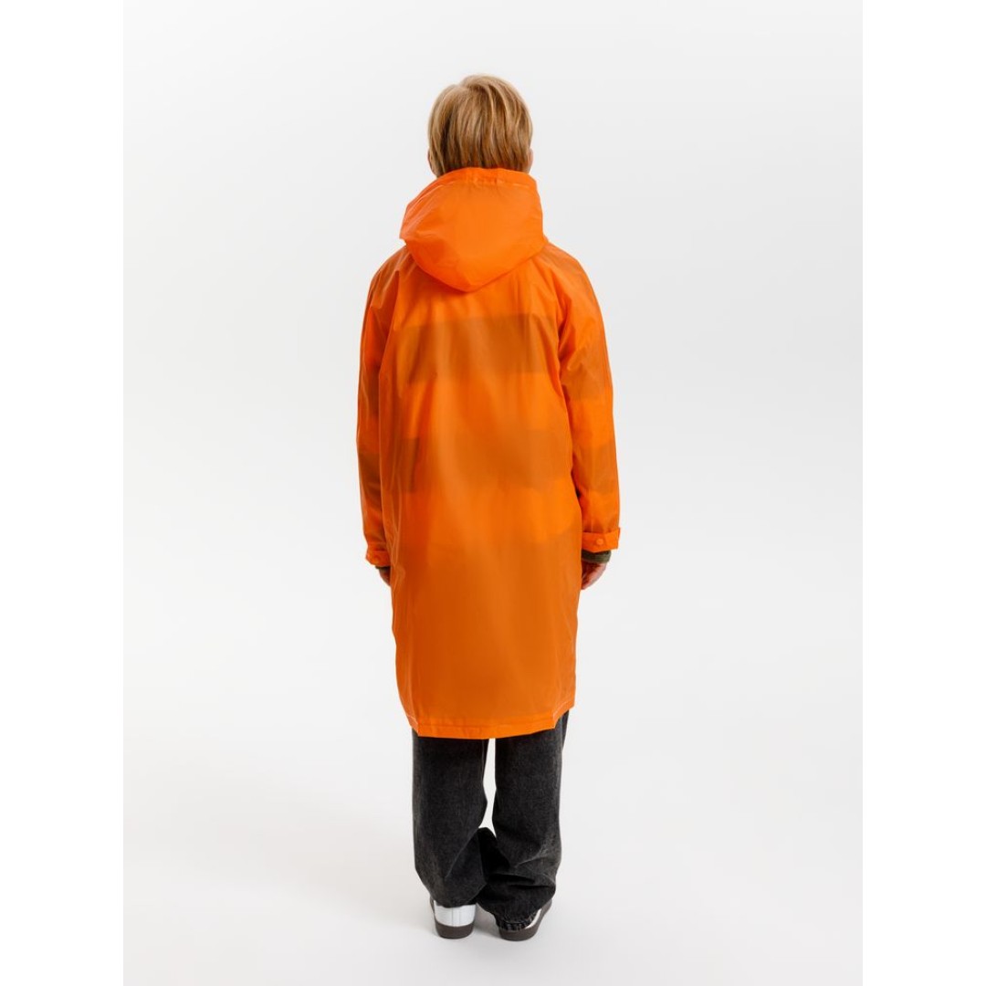 Дождевик детский RainDrop Kids, оранжевый, 8 лет (рост 118-128)