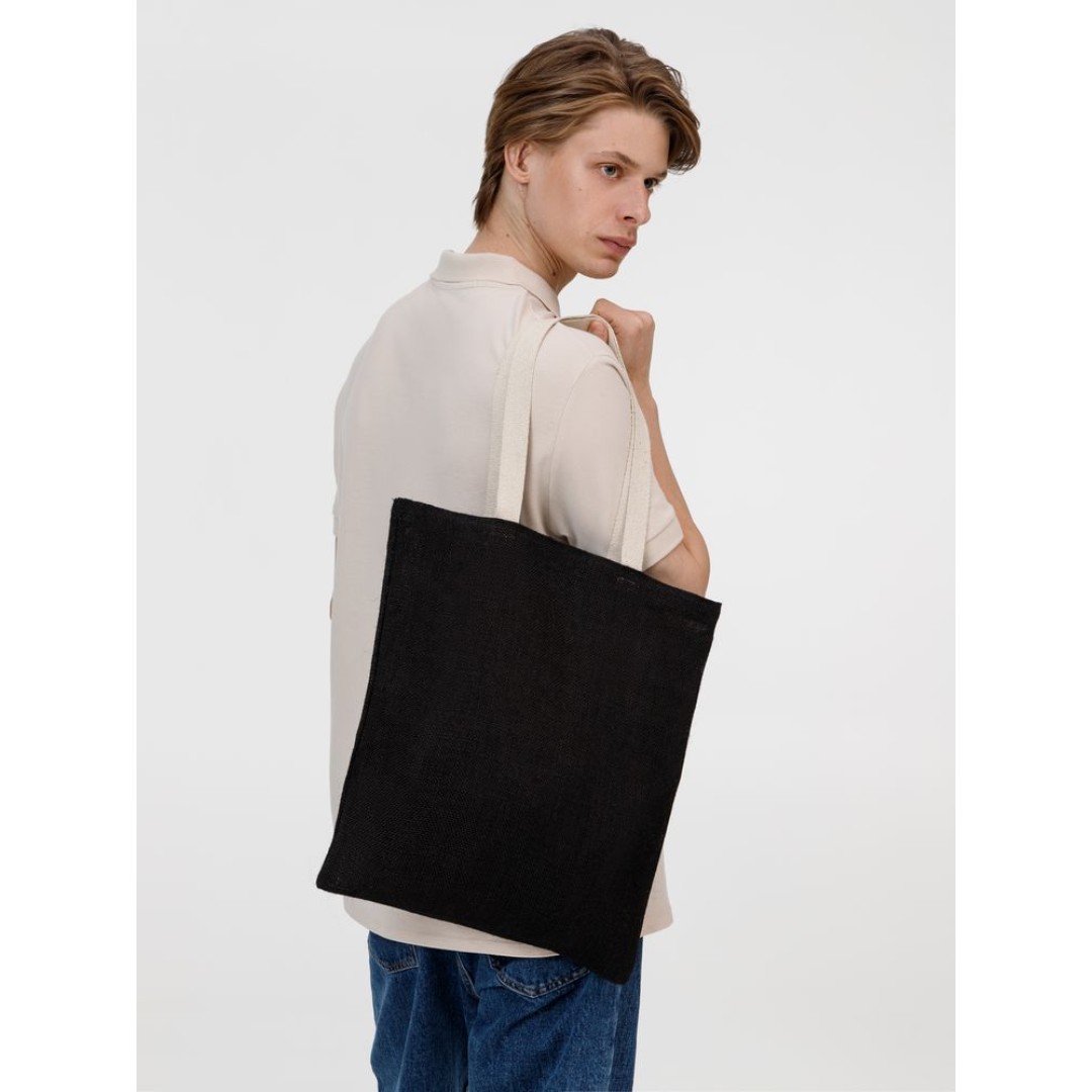 Холщовая сумка на плечо Juhu, черная