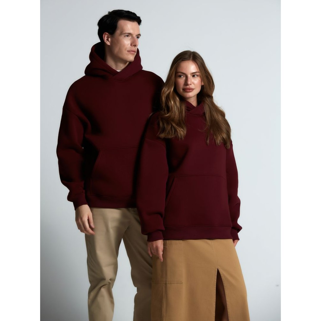 Худи Kulonga Oversize, бордовое