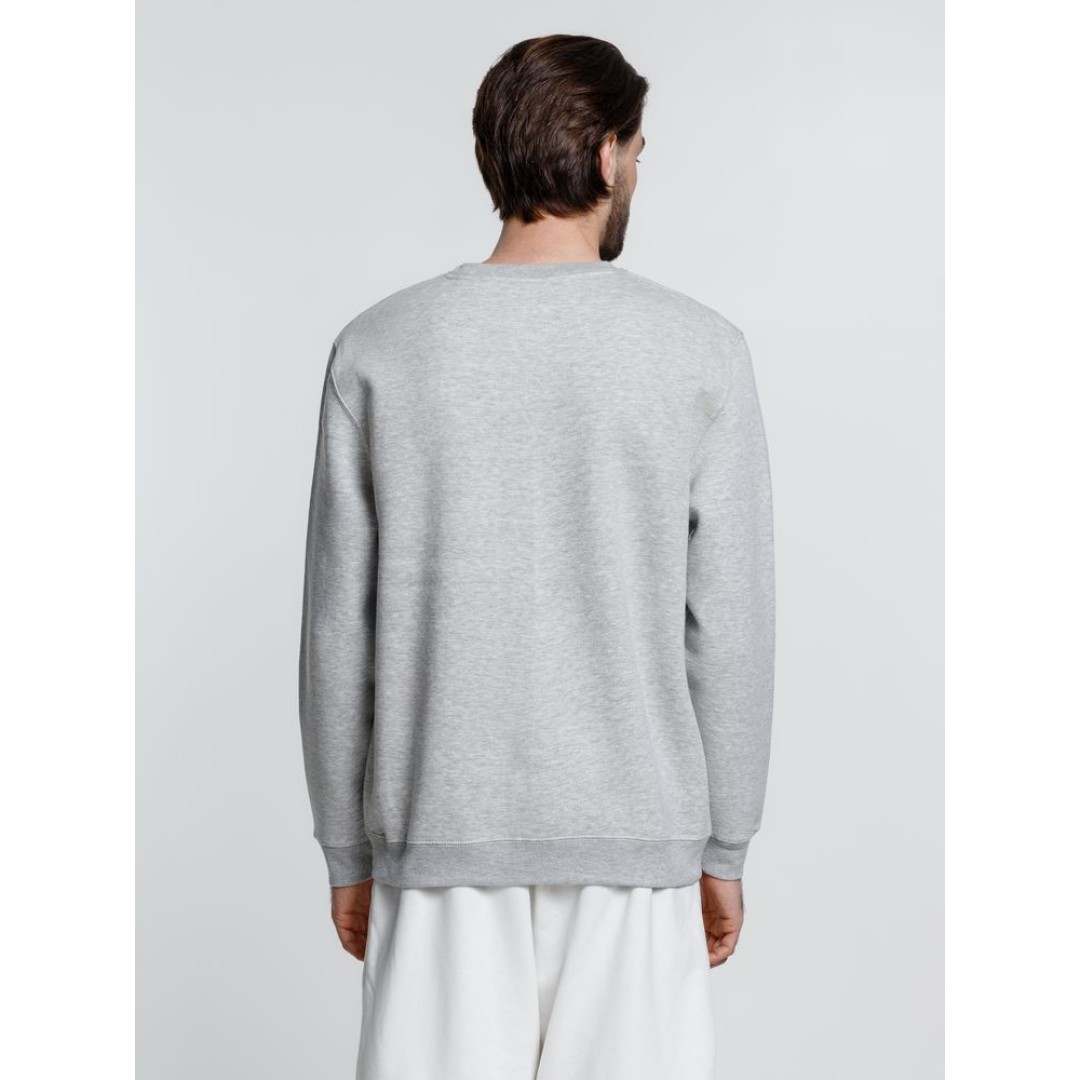 Свитшот унисекс Delta, серый меланж