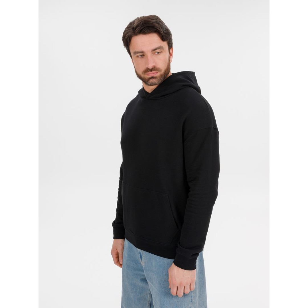 Худи оверсайз унисекс Outshine, черное, размер XS/S