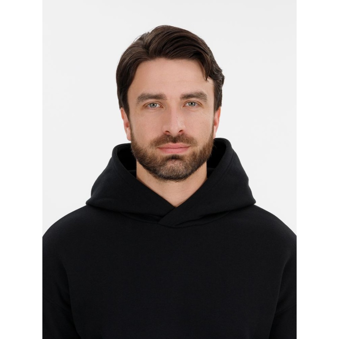 Худи оверсайз унисекс Snuggie, черное, размер XS/S