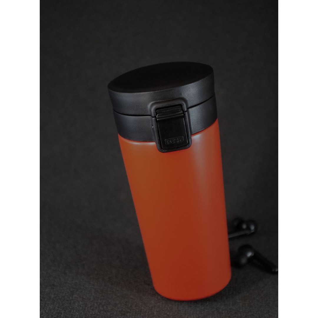 Термостакан с ситечком No Leak Infuser, оранжевый